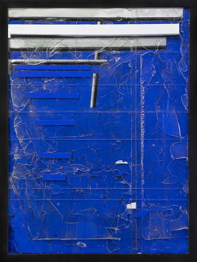 Steel/Glass 33 (Blue Screen) 2015 - 36 x 48 inches
