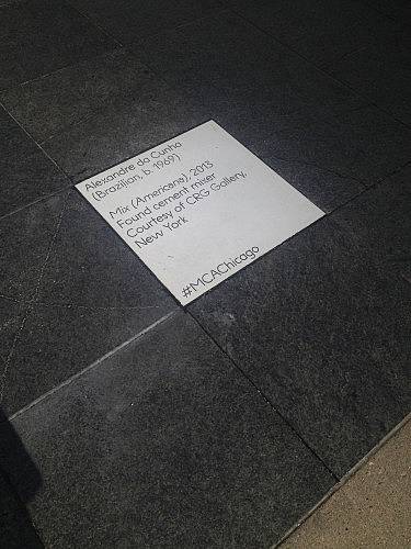 Concrete paver label (2015). With Mollie Edgar and Dylan Fracareta